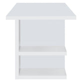 Alice Writing Desk White with Open Shelves 801455