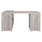 Yvette L-shape Office Desk Grey Driftwood 801516