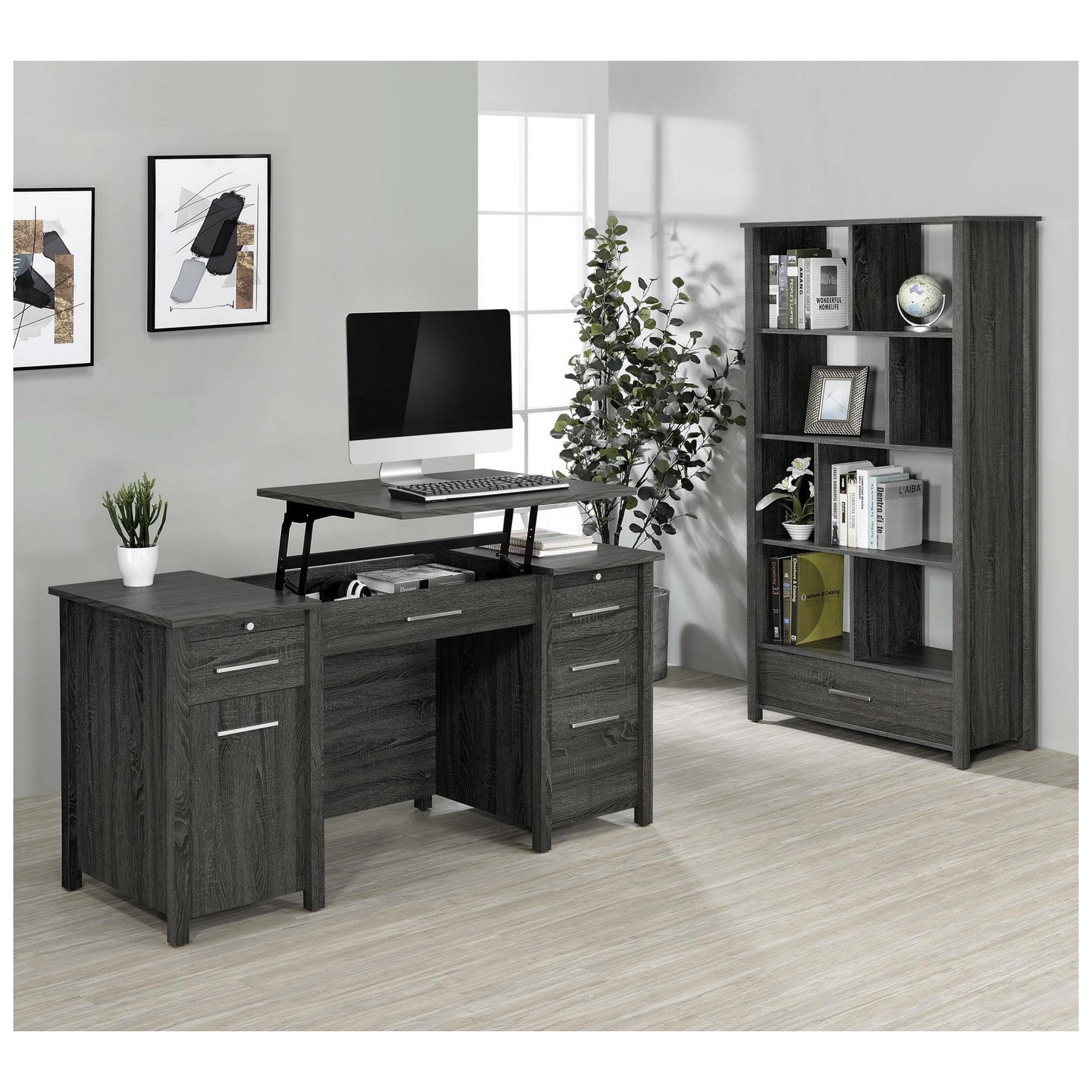 Dylan Rectangular 8-shelf Bookcase 801577