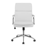 Ximena Standard Back Upholstered Office Chair White 801767
