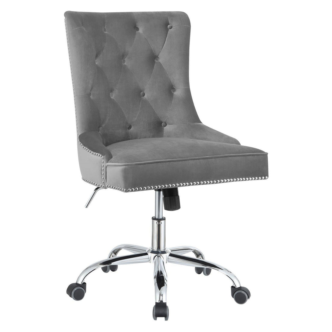 Torrance Tufted Back Office Chair Grey and Chrome 801994