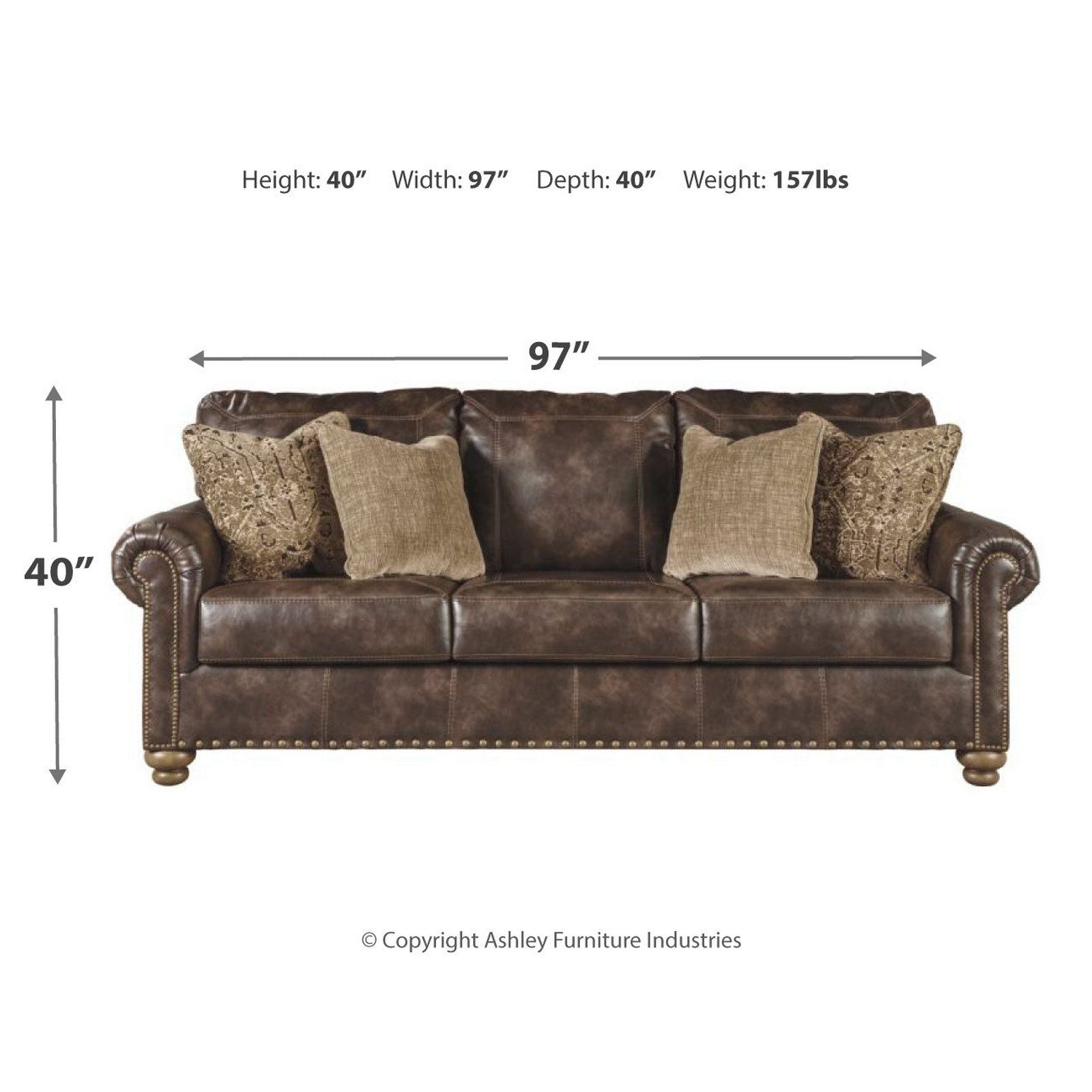Nicorvo Sofa Ash-8050538