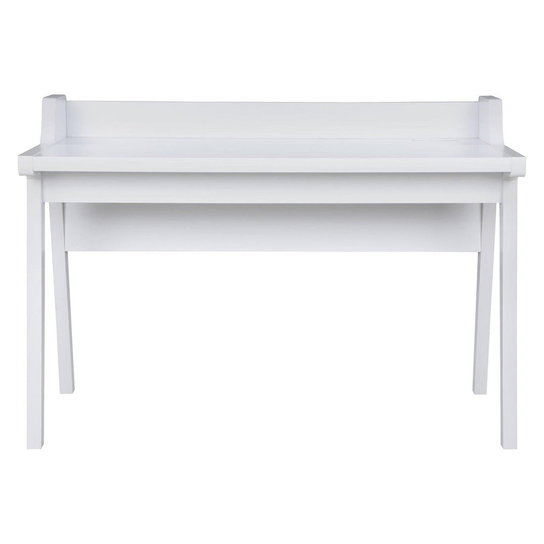Paiter Writing Desk with Power Outlet White 805781