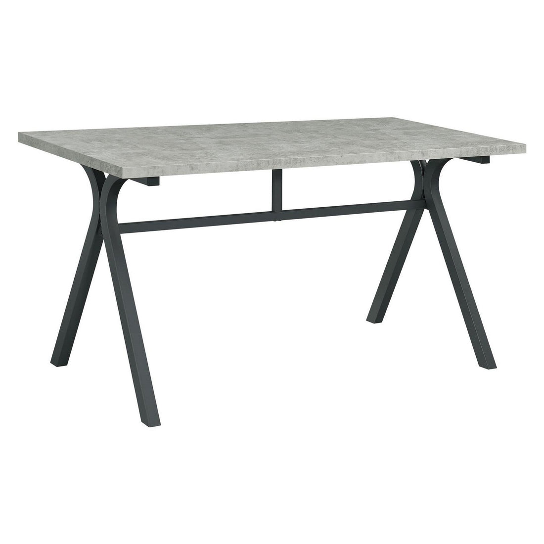 Tatum Rectangular Writing Desk Cement and Gunmetal 805891