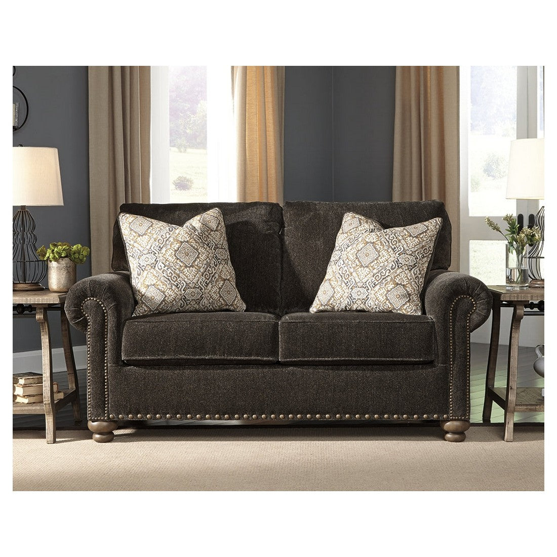 Stracelen Loveseat Ash-8060335