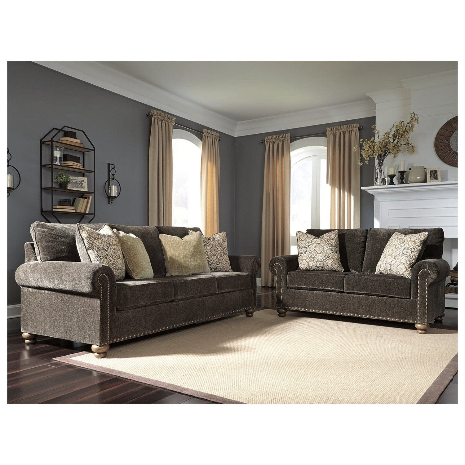 Stracelen Loveseat Ash-8060335