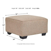 Baceno Oversized Ottoman Ash-8120208