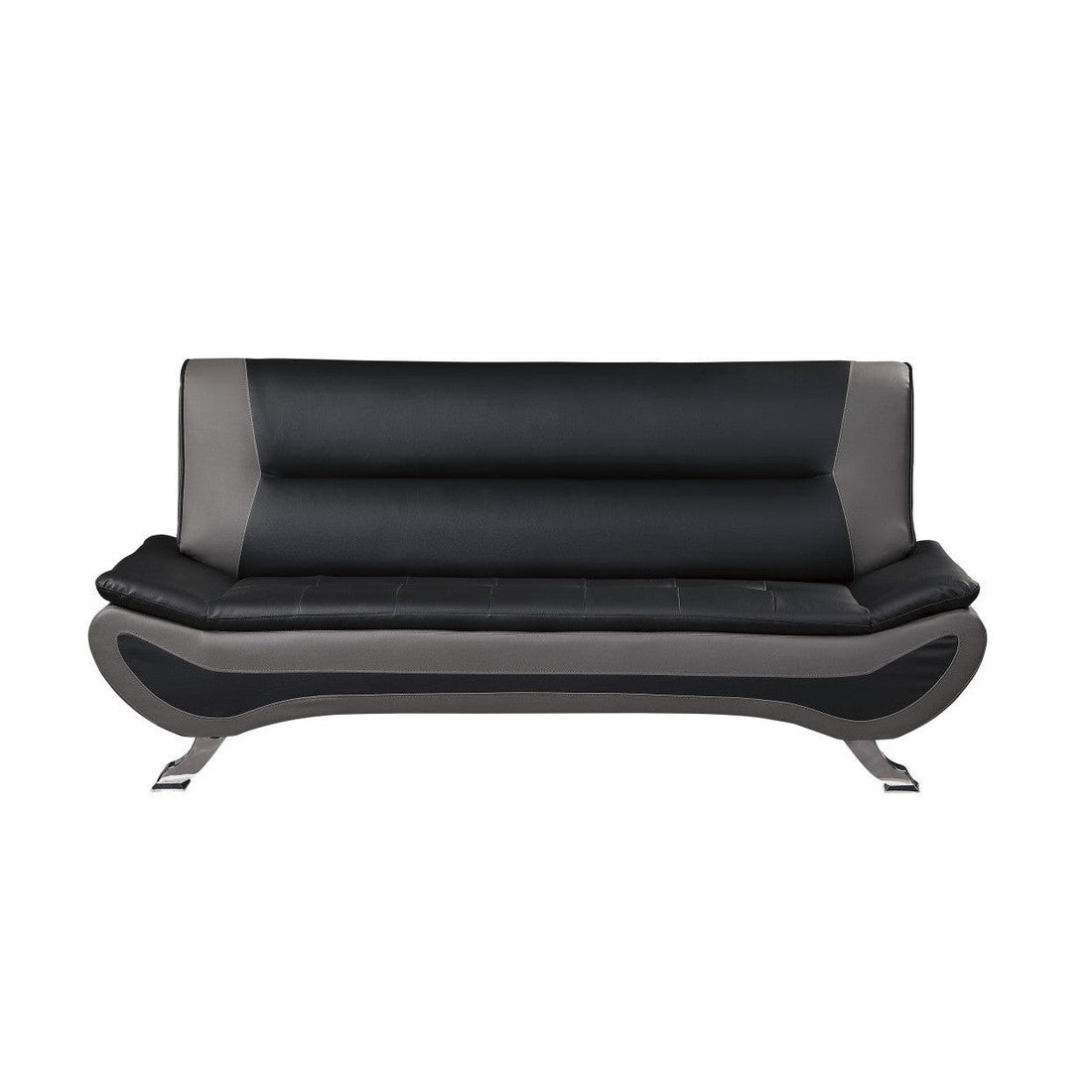 SOFA, BLACK &amp; GRAY PU 8219BLK-3