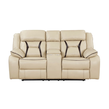 2pc Set: Sofa, Love 8229NBE*2PW