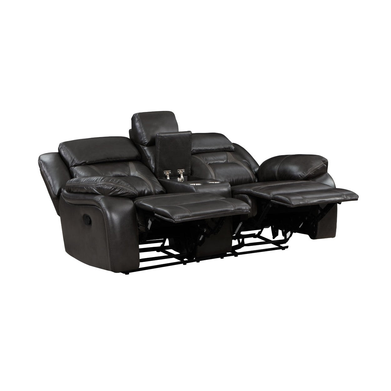 Double Reclining Love Seat with Center Console 8229NDG-2