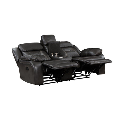Double Reclining Love Seat with Center Console 8229NDG-2