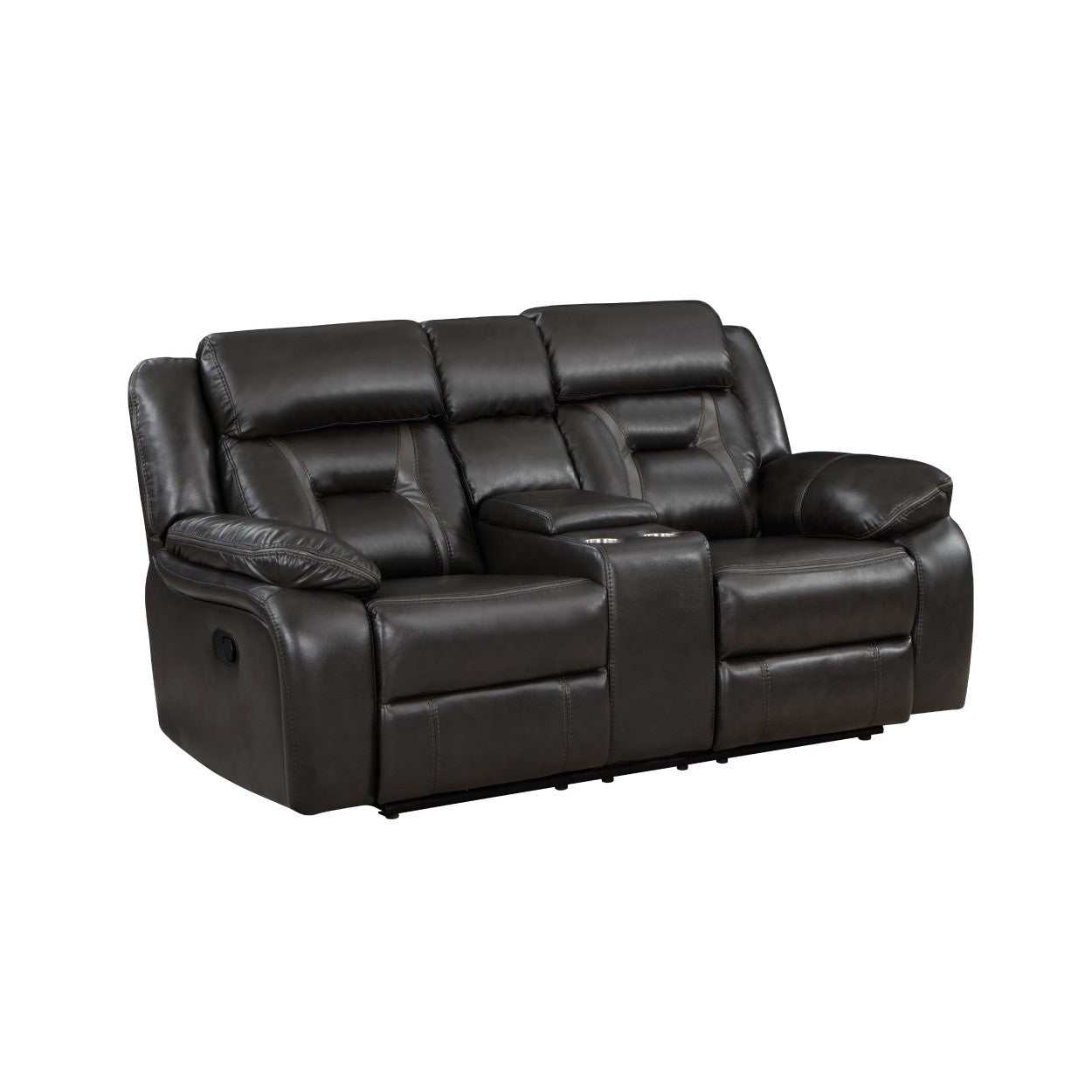 Double Reclining Love Seat with Center Console 8229NDG-2