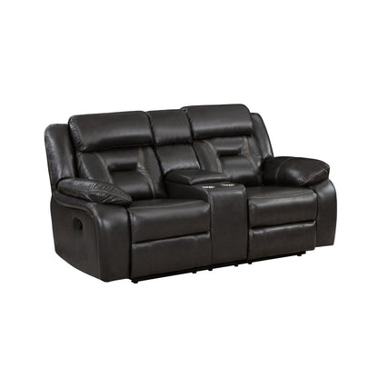 Double Reclining Love Seat with Center Console 8229NDG-2