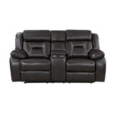 Double Reclining Love Seat with Center Console 8229NDG-2