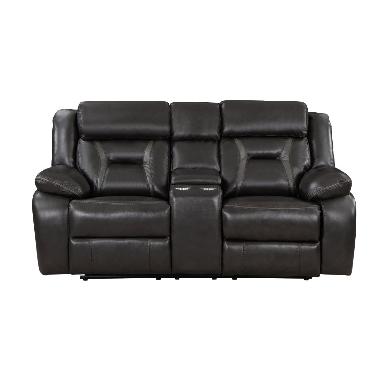 Double Reclining Love Seat with Center Console 8229NDG-2