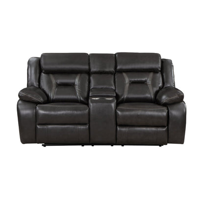 Double Reclining Love Seat with Center Console 8229NDG-2