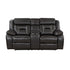 Double Reclining Love Seat with Center Console 8229NDG-2