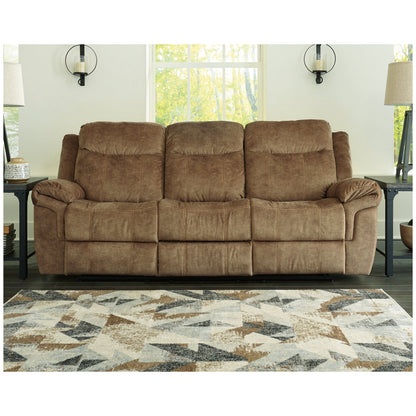 Huddle-Up Reclining Sofa with Drop Down Table Ash-8230489