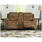 Huddle-Up Glider Reclining Loveseat with Console Ash-8230494