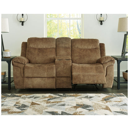 Huddle-Up Glider Reclining Loveseat with Console Ash-8230494