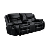 2PC SET: SOFA, LOVE 8230BLK*2
