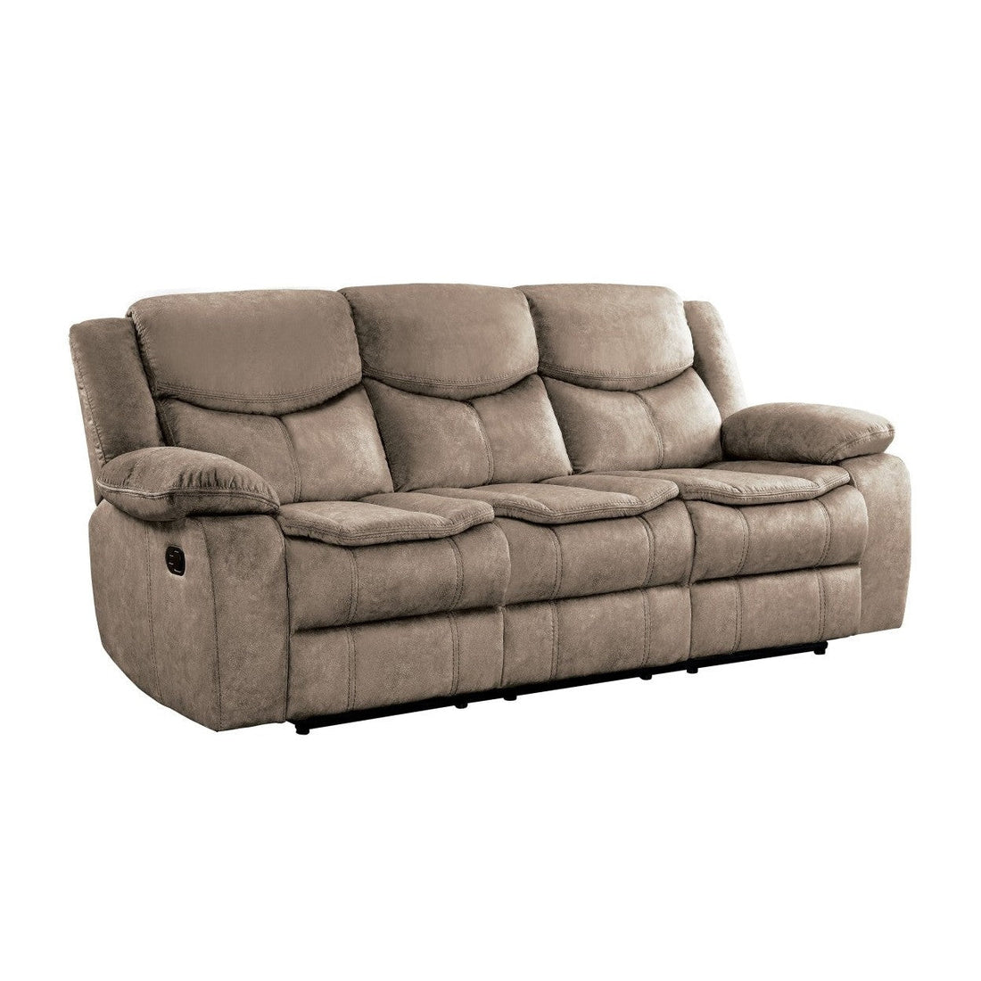 DOUBLE RECLINING SOFA, 100% POLYESTER 8230FBR-3
