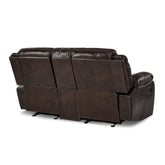 D. GLDR RCLNR LOVE SEAT W/CONSOLE 8230BRW-2