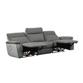 (3) Power Double Reclining Sofa with Power Headrests 8259DG-3PWH*