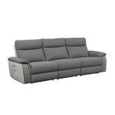 (3) Power Double Reclining Sofa with Power Headrests 8259DG-3PWH*