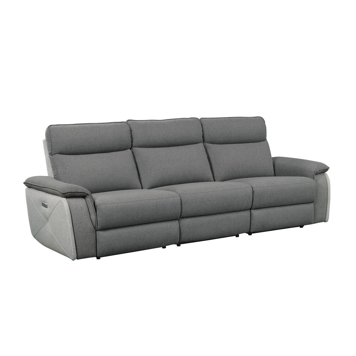 (3) Power Double Reclining Sofa with Power Headrests 8259DG-3PWH*