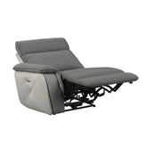 (2) Power Double Reclining Love Seat with Power Headrests 8259DG-2PWH*