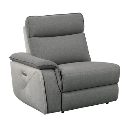 (3) Power Double Reclining Love Seat with Center Console and Power Headrests 8259DG-2CNPWH*