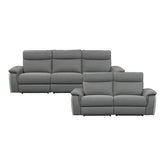2pc Set: Sofa, Love 8259DG*2PWH