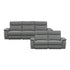2pc Set: Sofa, Love 8259DG*2PWH