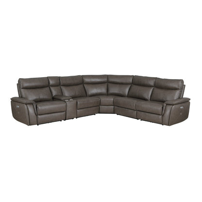 (6)6-Piece Modular Power Reclining Sectional with Power Headrests 8259RFDB*6SCPWH