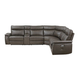 (6)6-Piece Modular Power Reclining Sectional with Power Headrests 8259RFDB*6SCPWH