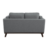 LOVE SEAT, GRAY 100% POLYESTER 8289GY-2