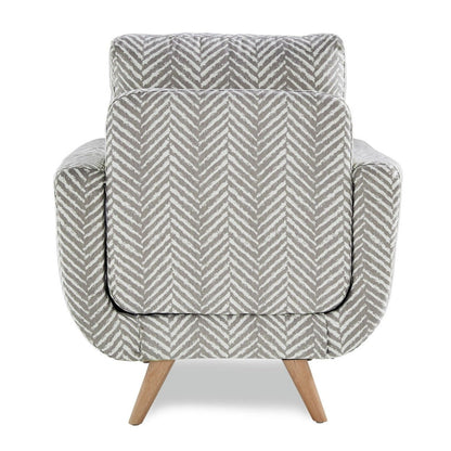 ACCENT CHAIR, GRAY HERRINGBONE 8327GY-1S