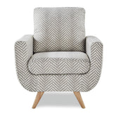 ACCENT CHAIR, GRAY HERRINGBONE 8327GY-1S