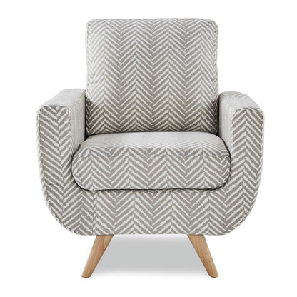 ACCENT CHAIR, GRAY HERRINGBONE 8327GY-1S
