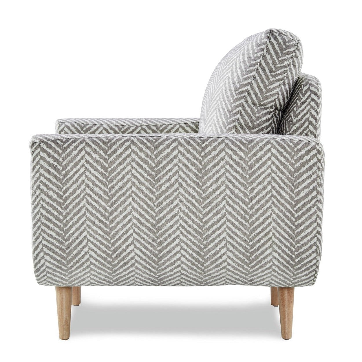 ACCENT CHAIR, GRAY HERRINGBONE 8327GY-1S