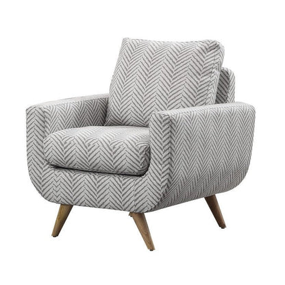 ACCENT CHAIR, GRAY HERRINGBONE 8327GY-1S