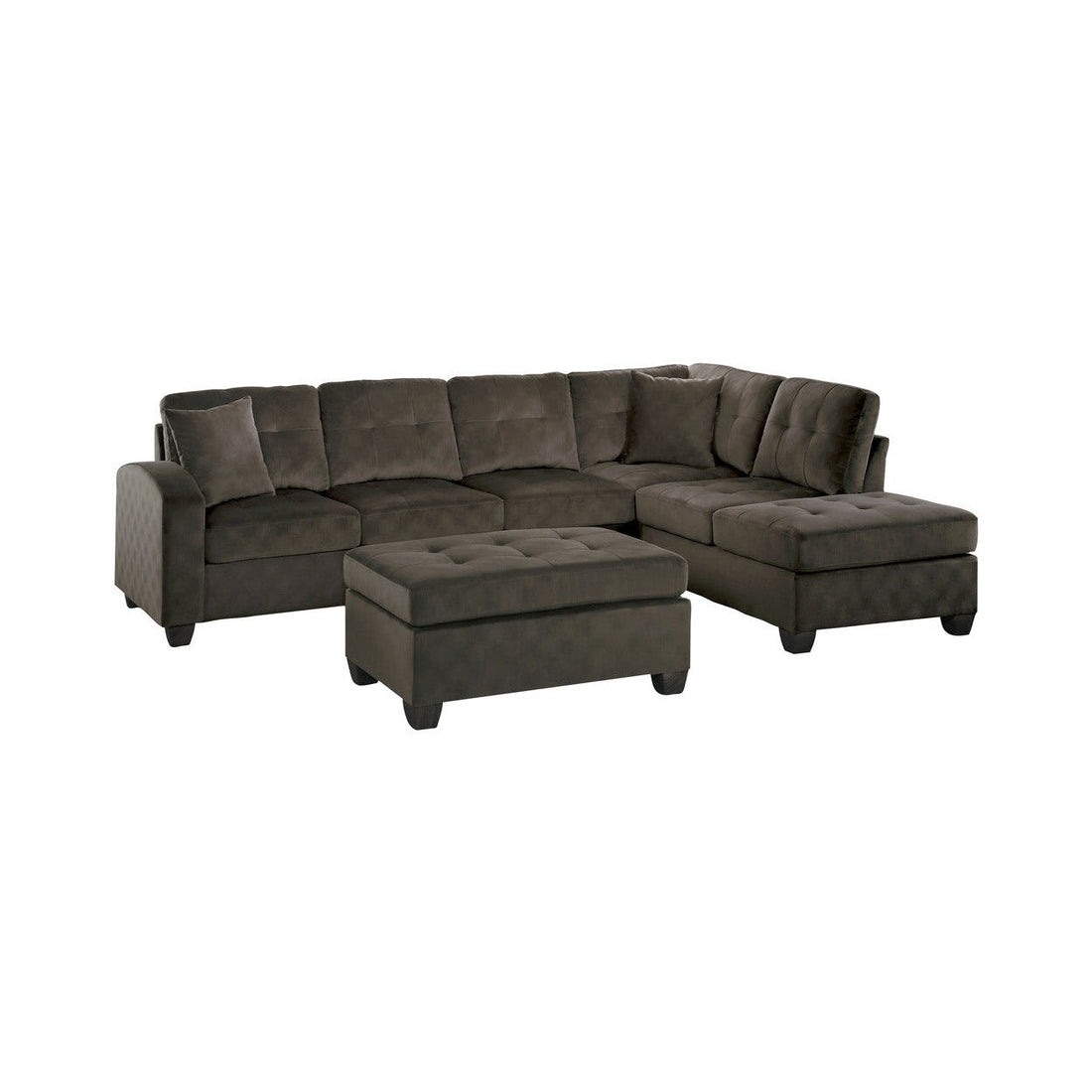 3PC SET: SECTIONAL, OTTOMAN 8367CH*3