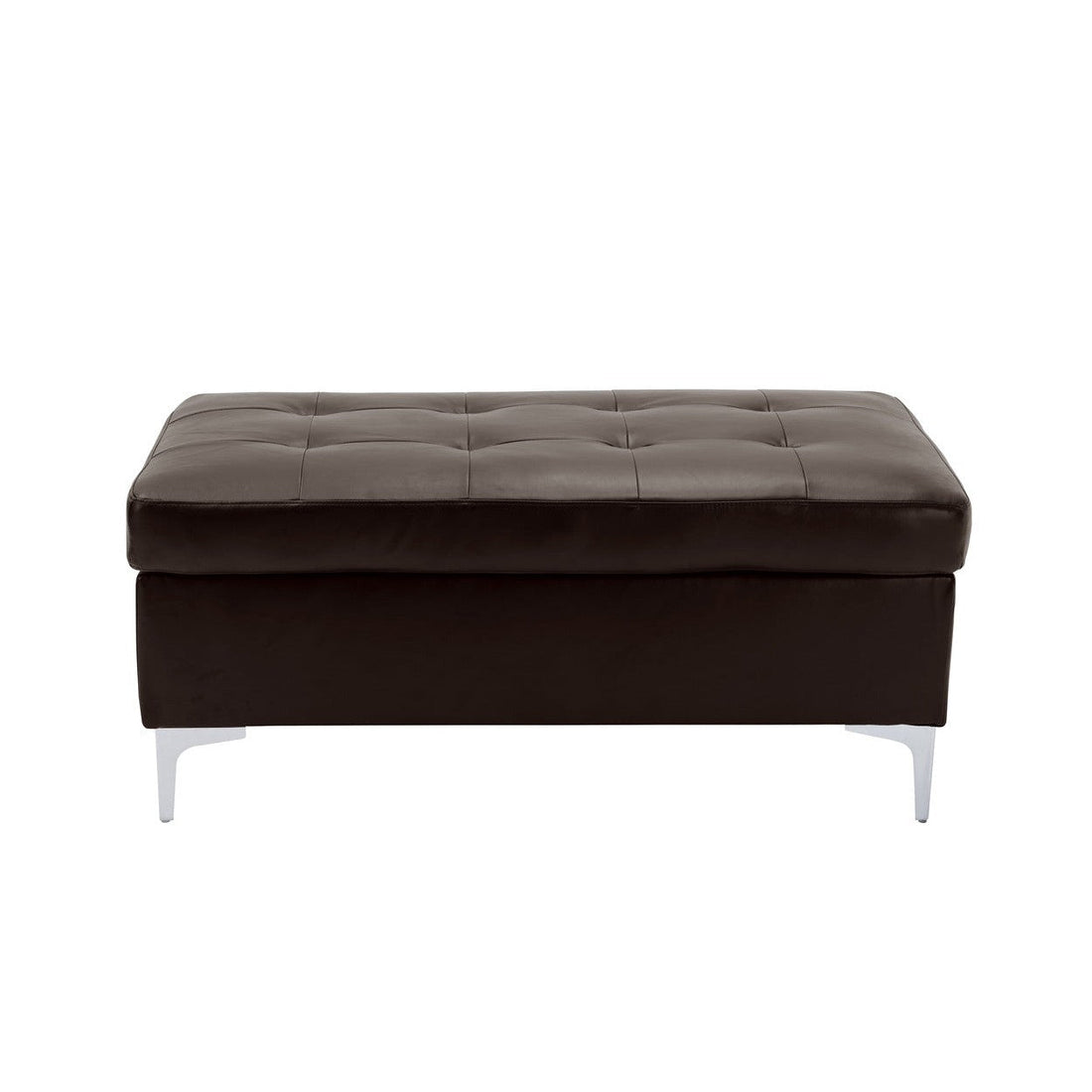 OTTOMAN, BROWN PU 8378BRW-4
