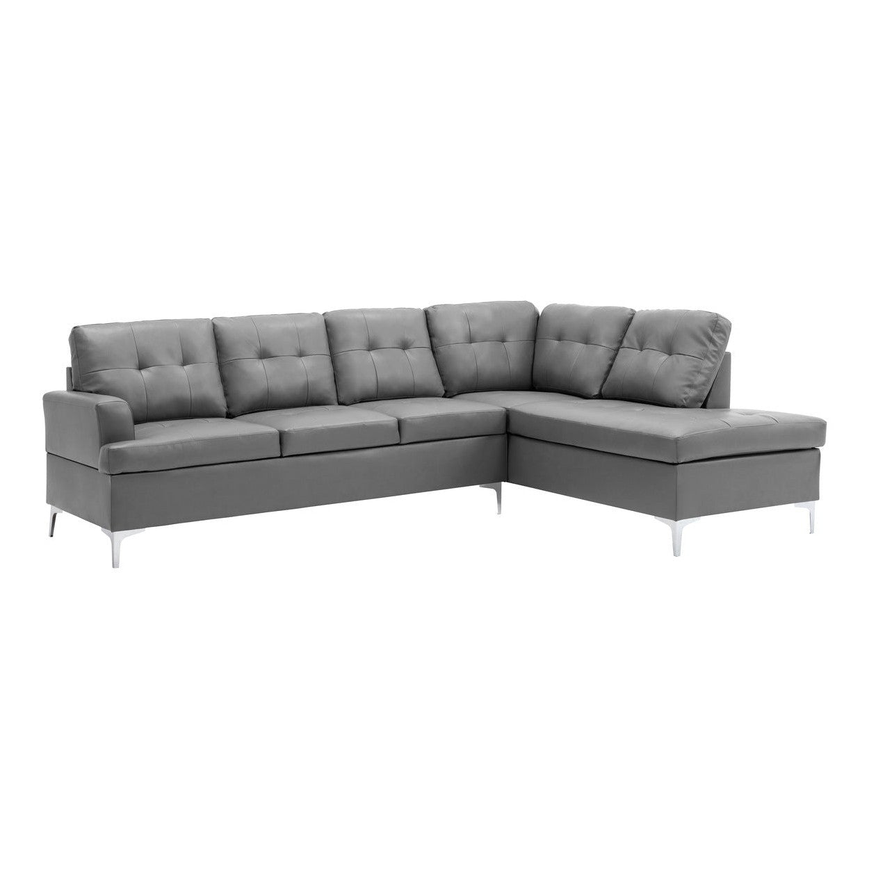 2PC SET: SECTIONAL 8378GRY*