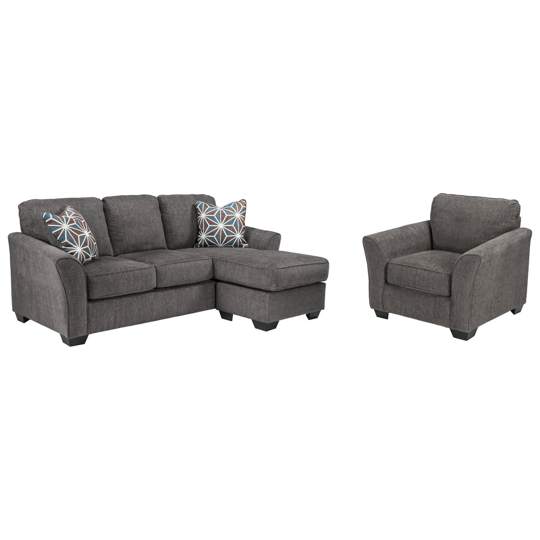 Brise Sofa Chaise and Chair Ash-84102U1