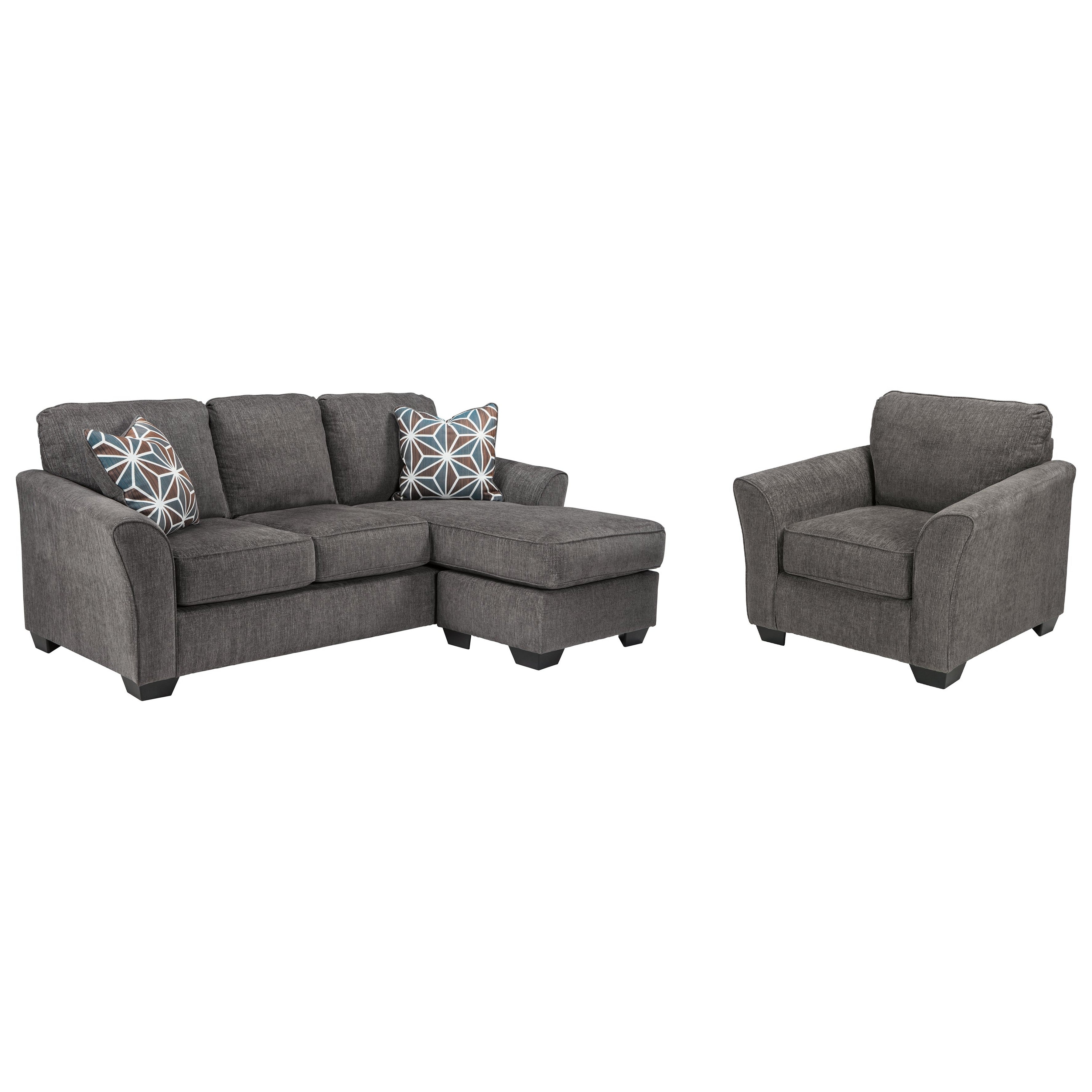 Brise Sofa Chaise and Chair Ash-84102U1