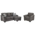Brise Sofa Chaise and Chair Ash-84102U1