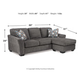 Brise Sofa Chaise and Chair Ash-84102U1