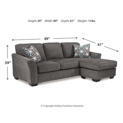 Brise Sofa Chaise and Chair Ash-84102U1